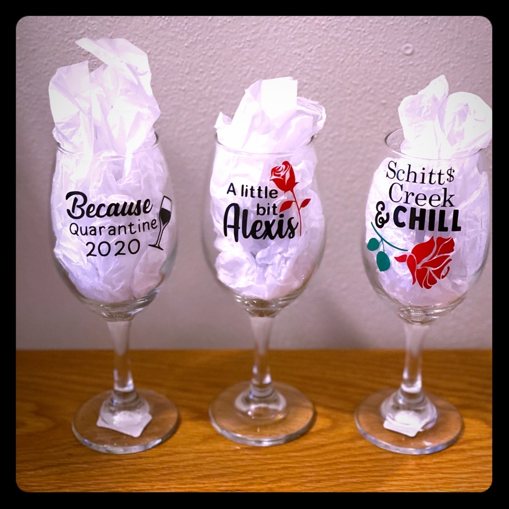 A Little Bit Alexis Schitts Creek Wine Glass